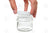 2 Oz. Glass Salve Jar: Clear With White Lid