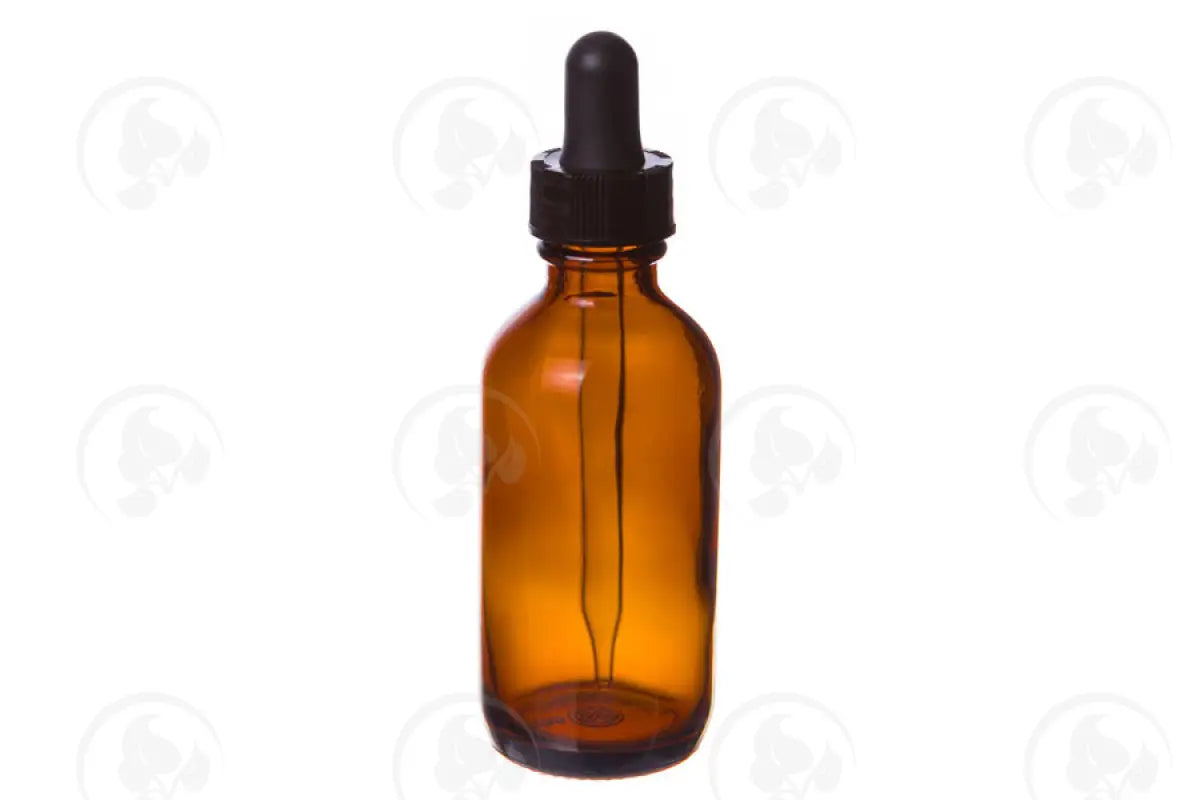 2 Oz. Bottle: Amber Glass With Dropper Cap