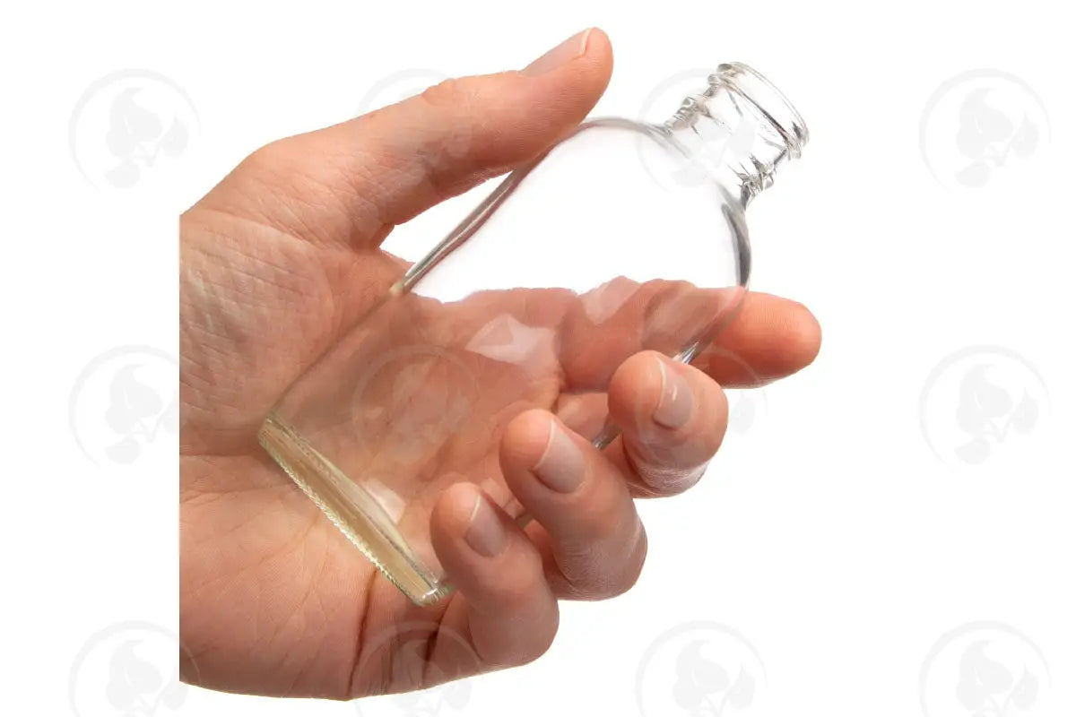 4 Oz. Bottle: Clear Glass 24-400 Neck Size