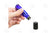 1/3 Oz. Roll-On Vial: Blue Glass With Metal Roller And Black Cap (6 Count)