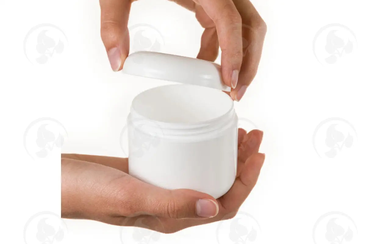 4 Oz. Plastic Salve Container: Double Walled