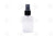 2 Oz. Rectangle Bottle: Clear Plastic With White Misting Spray Top