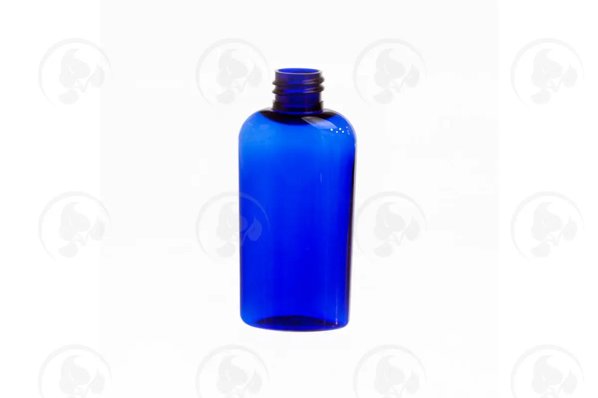 2 Oz. Bottle: Blue; Cosmo Oval Pet Plastic; 20-410 Neck Size