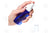 2 Oz. Oval Bottle: Blue Plastic With White Spray Top