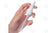 2 Oz. Oval Bottle: Clear Plastic With White Nasal Spray Top