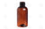 2 Oz. Boston Round Bottle: Amber Plastic 20-410 Neck Size