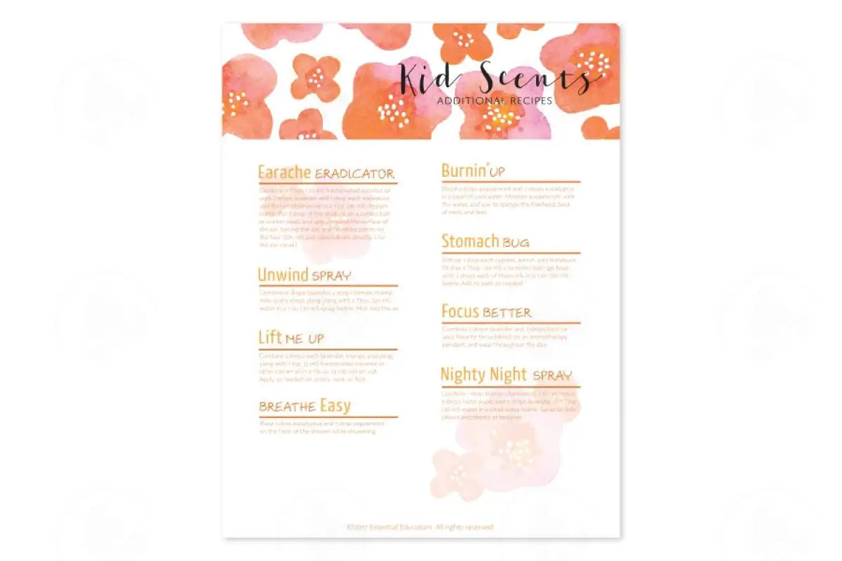 Make-It-Yourself Series: ’Kid Scents’ Recipes And Label Set