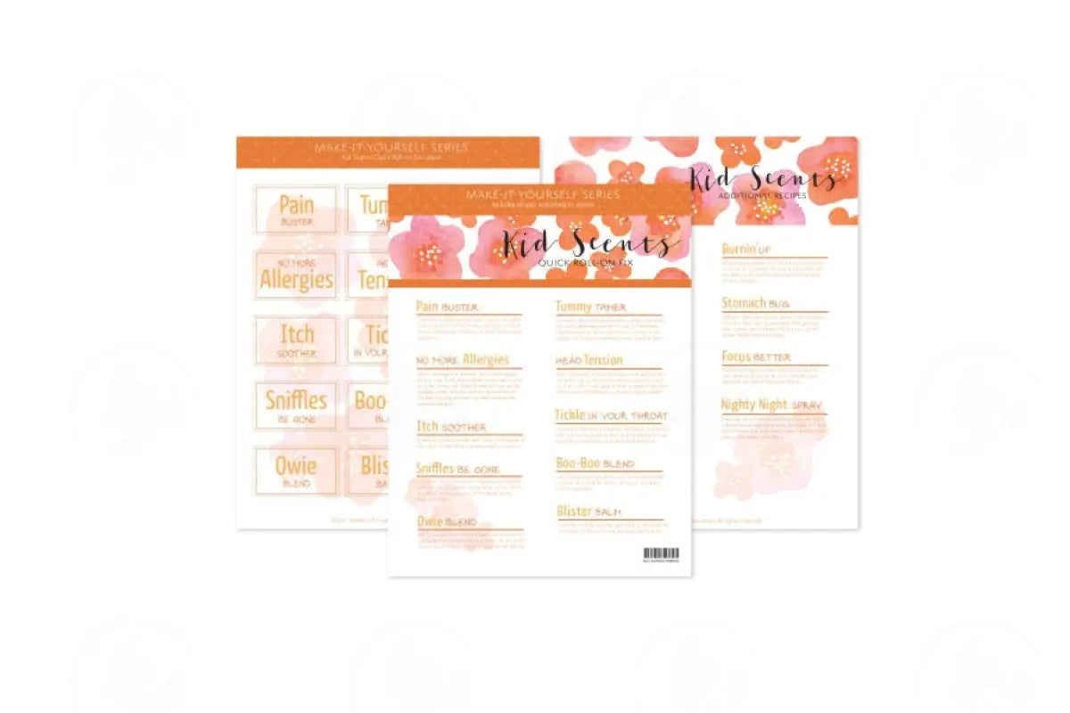 Make-It-Yourself Series: ’Kid Scents’ Recipes And Label Set