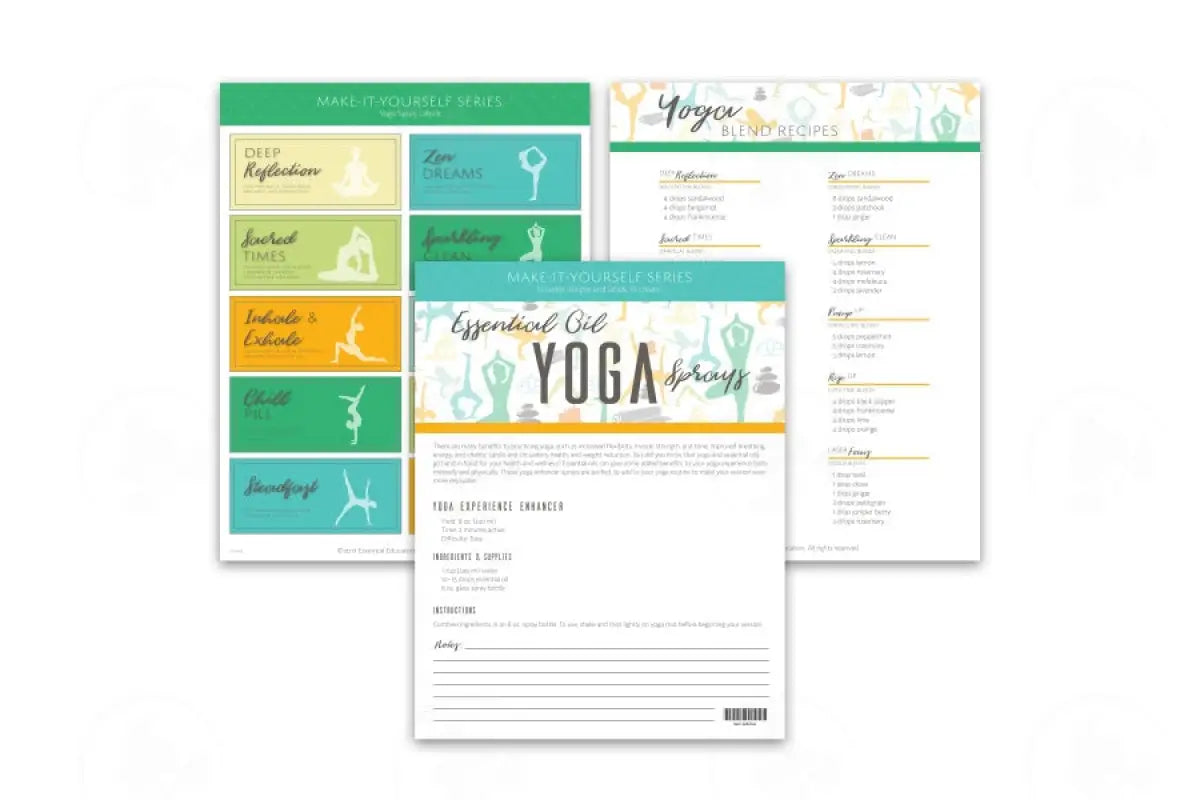 Make-It-Yourself Series: Yoga Sprays Recipes And Label Set
