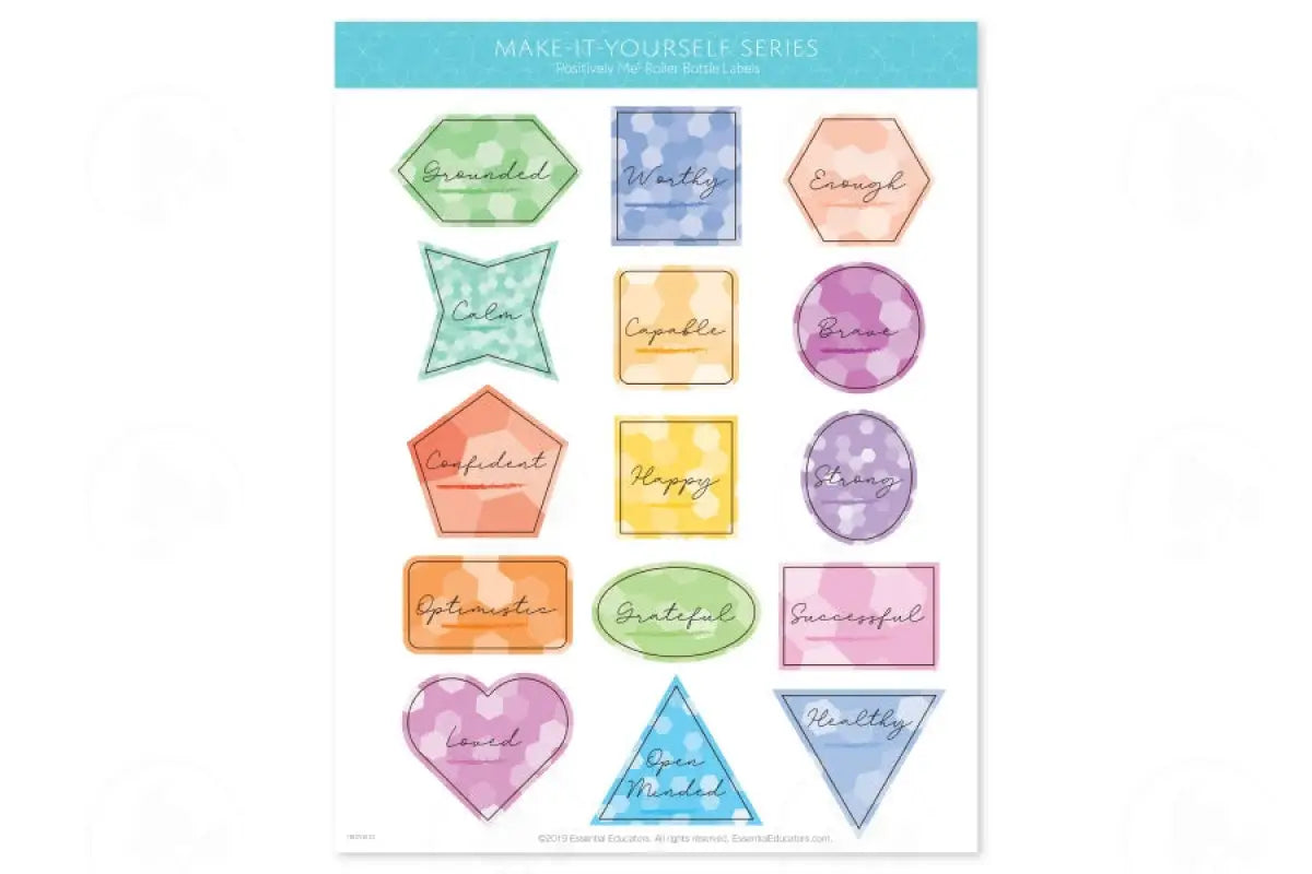 Make-It-Yourself Series: Positively Me Recipes And Label Set