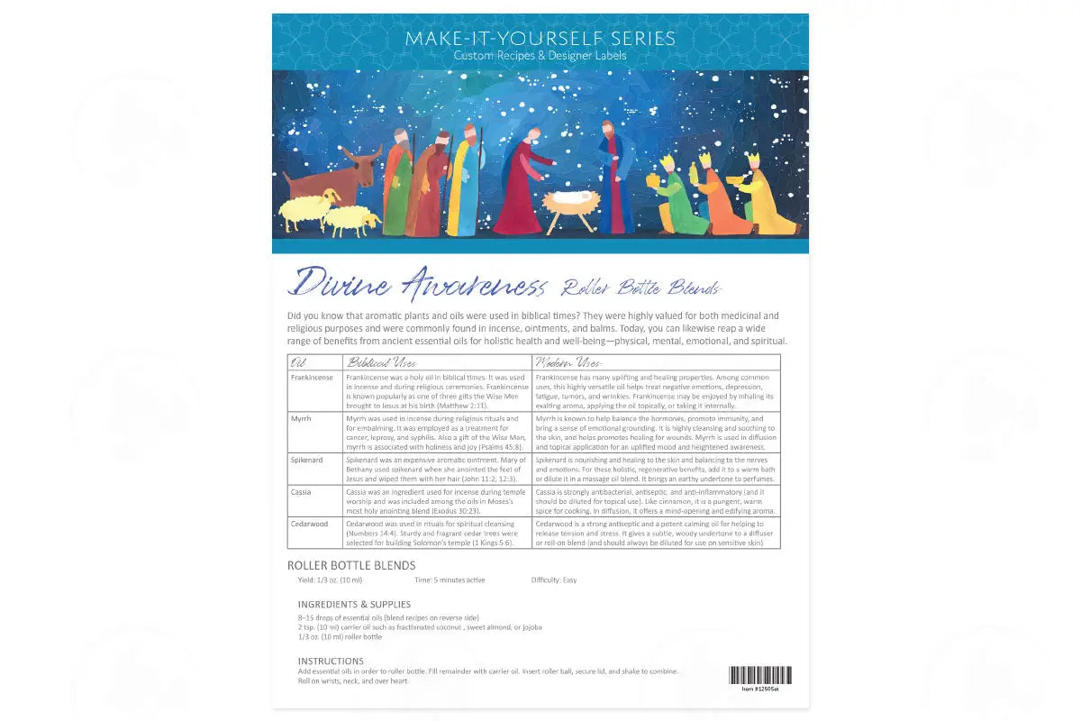 Make-It-Yourself Series: ’Divine Awareness’ Recipes And Label Set