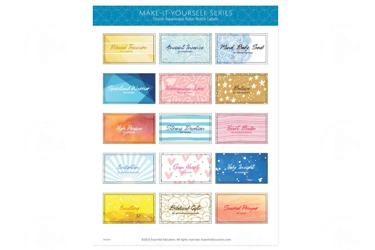 Make-It-Yourself Series: ’Divine Awareness’ Recipes And Label Set