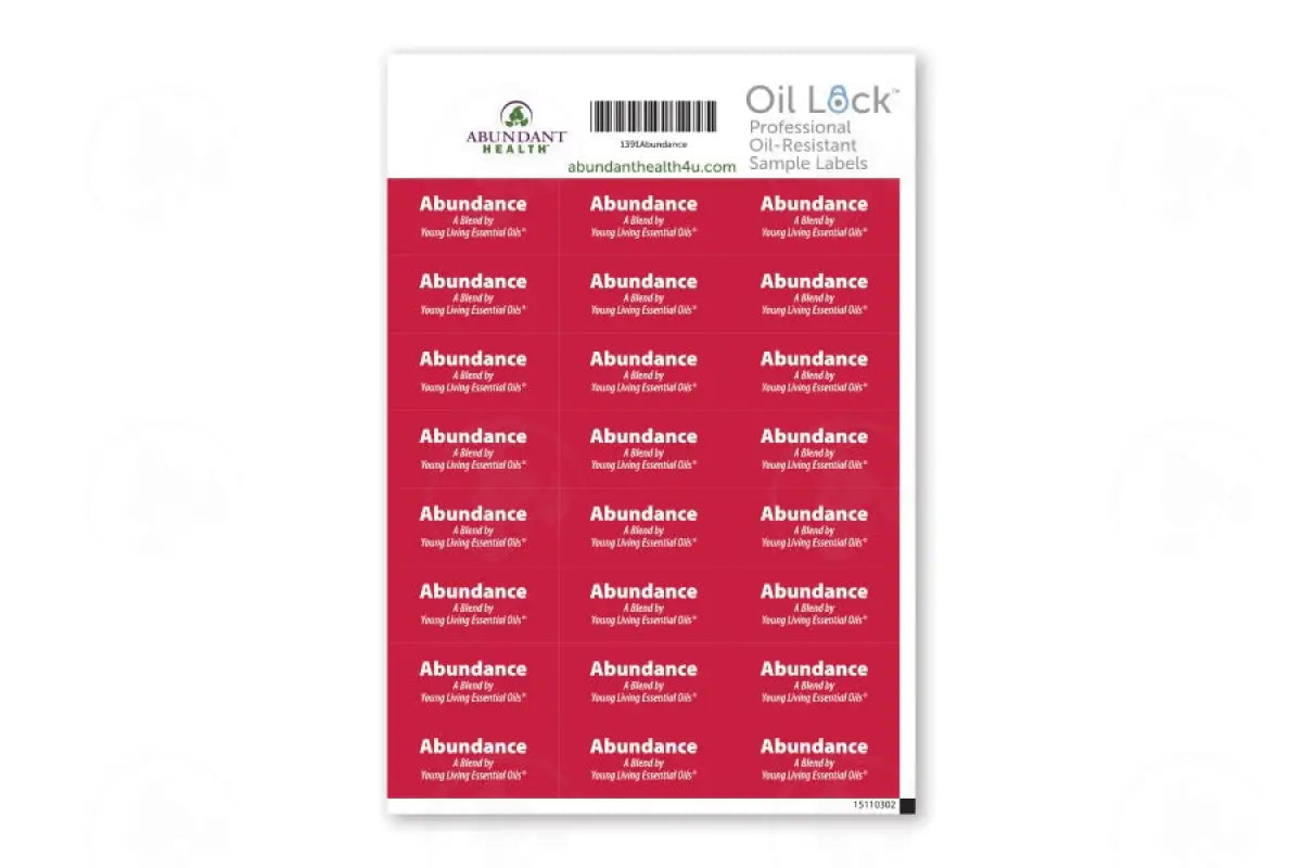 Oil Lock Preprinted Rectangle Labels: 1-1/4 X 1/2 For Sample Vials (24 Count)