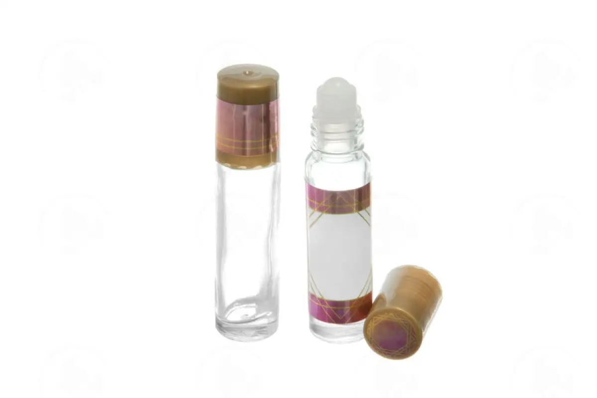 Watercolor Roll-On Bottle Oil Lock Labels And Sticker Tops For 1/3 Oz. Vials (33 Count)