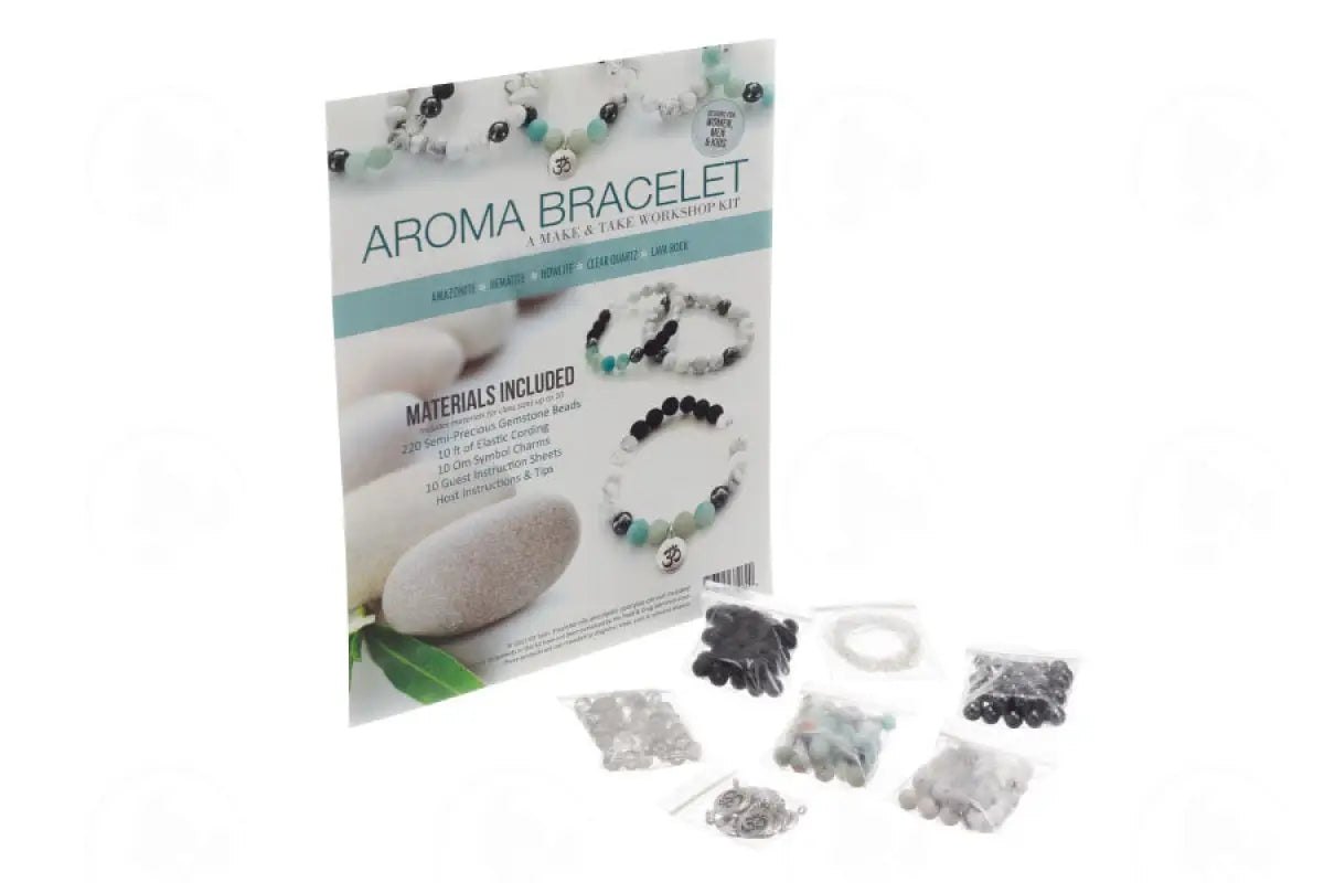 Amazonite Aroma Bracelet Make & Take Workshop Kit