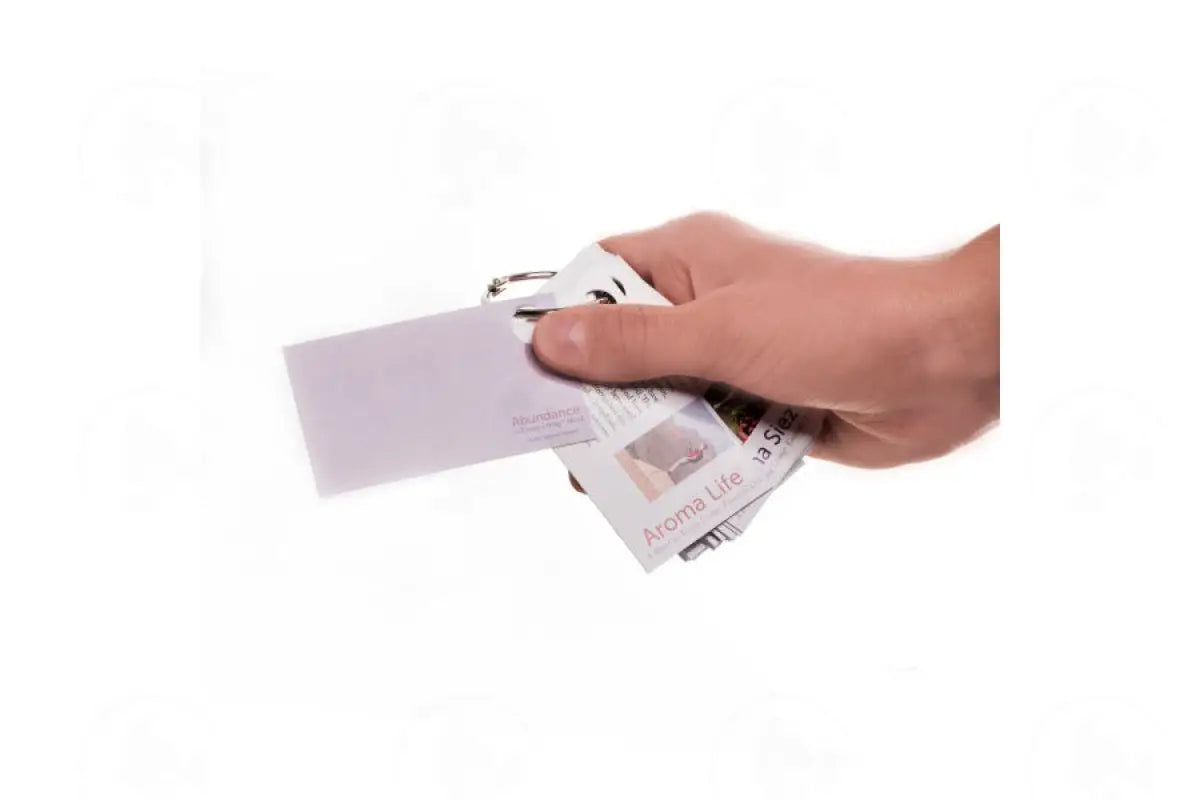 Essential Oil Sample Cards Ring Set (52 Cards)