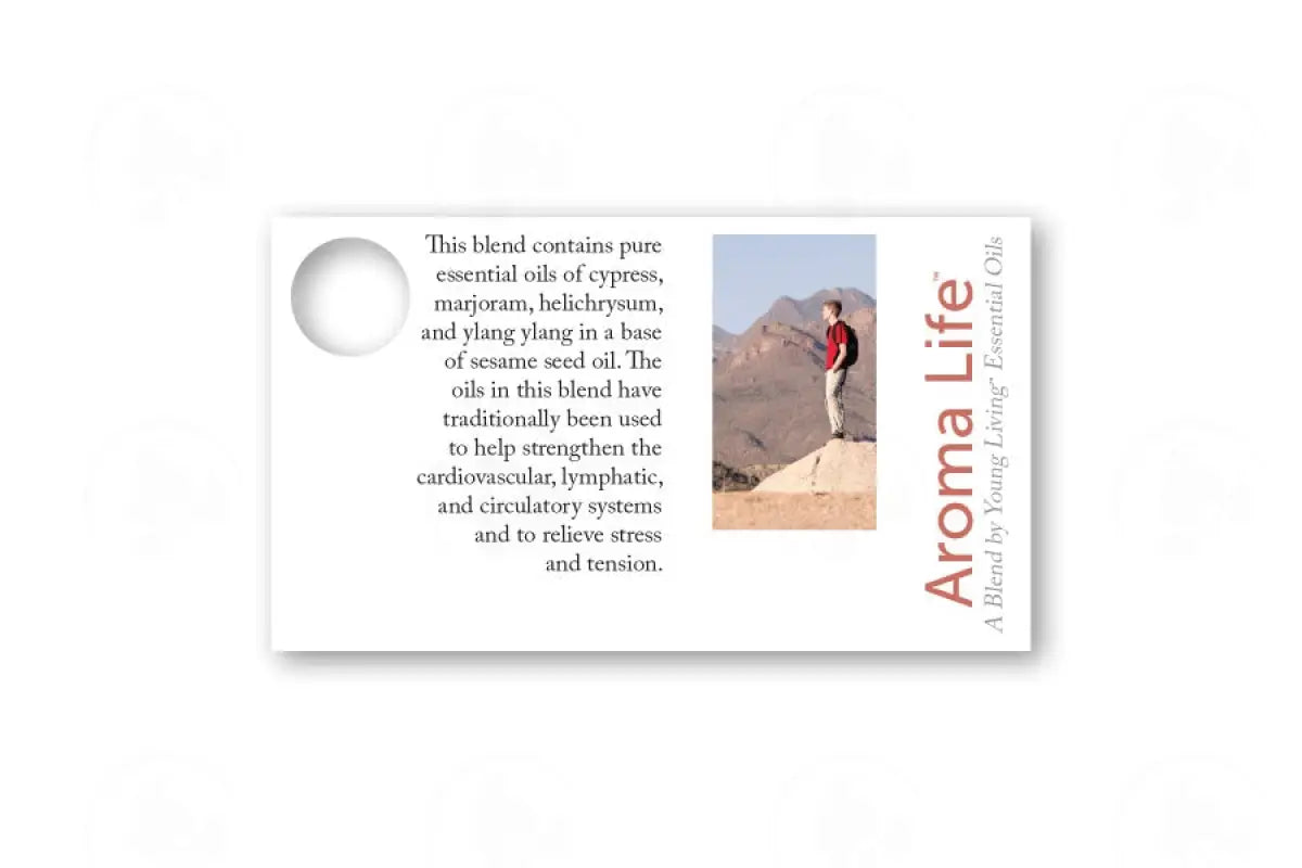 Essential Oil Sample Cards Aroma Life