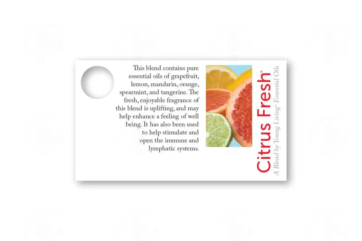 Essential Oil Sample Cards