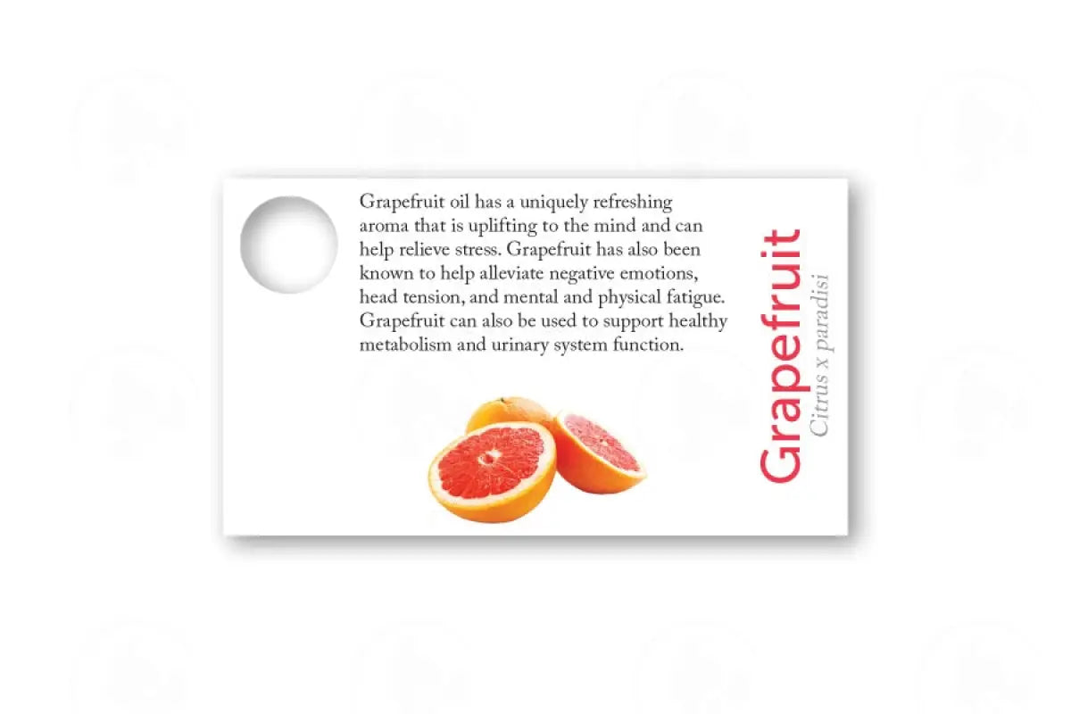 Essential Oil Sample Cards Grapefruit
