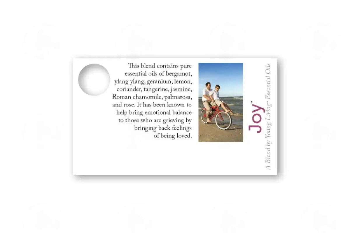 Essential Oil Sample Cards Joy