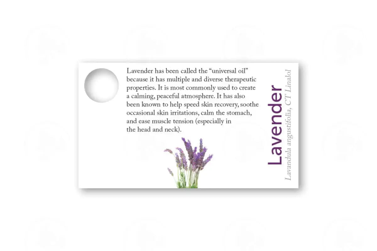 Essential Oil Sample Cards