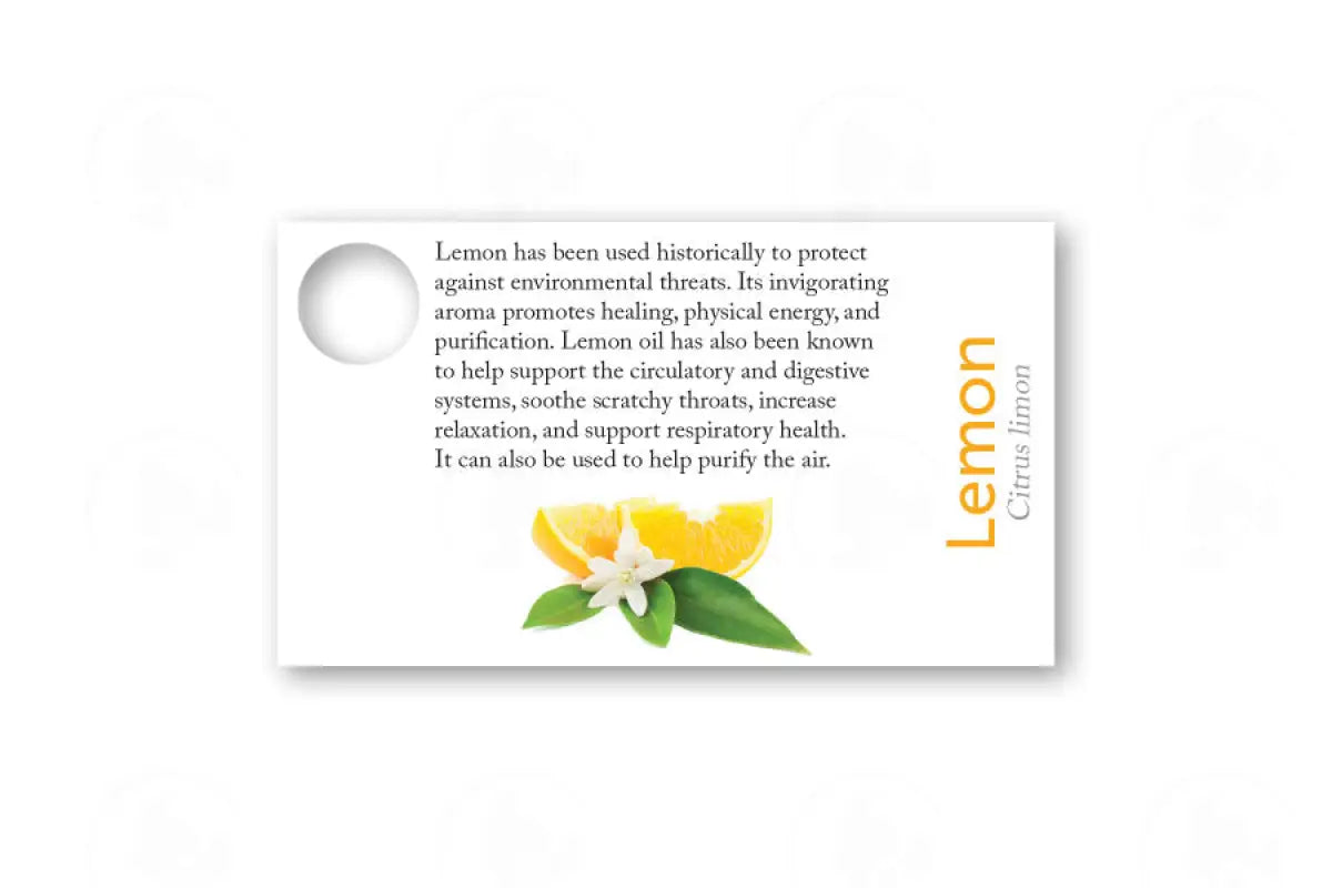 Essential Oil Sample Cards