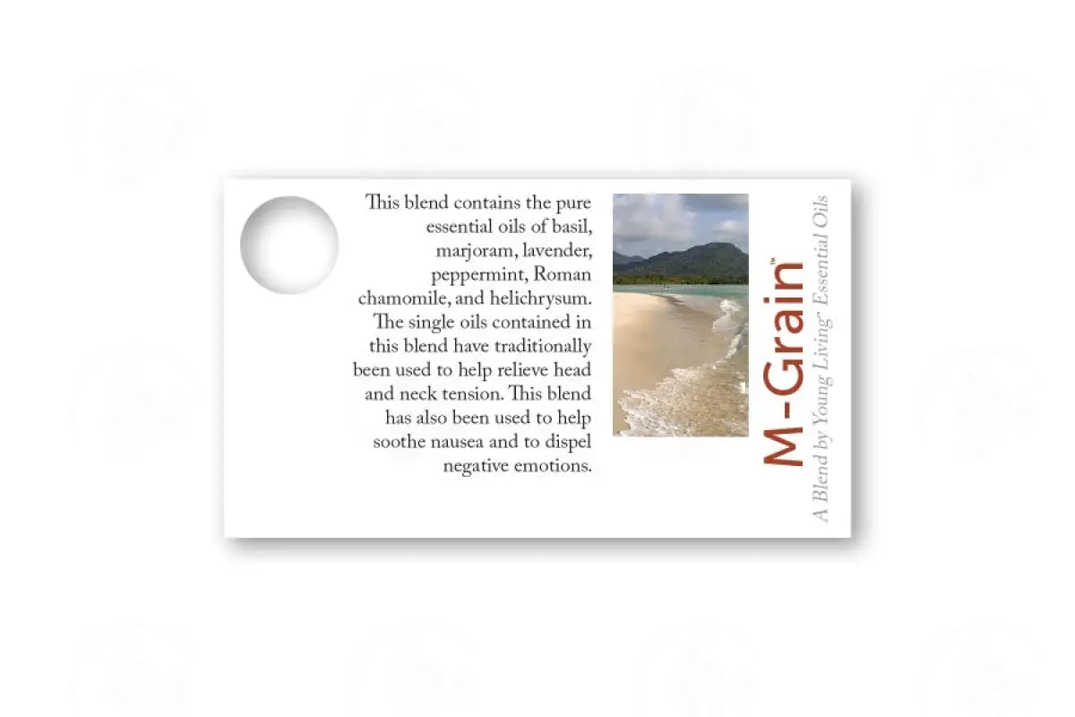 Essential Oil Sample Cards M-Grain