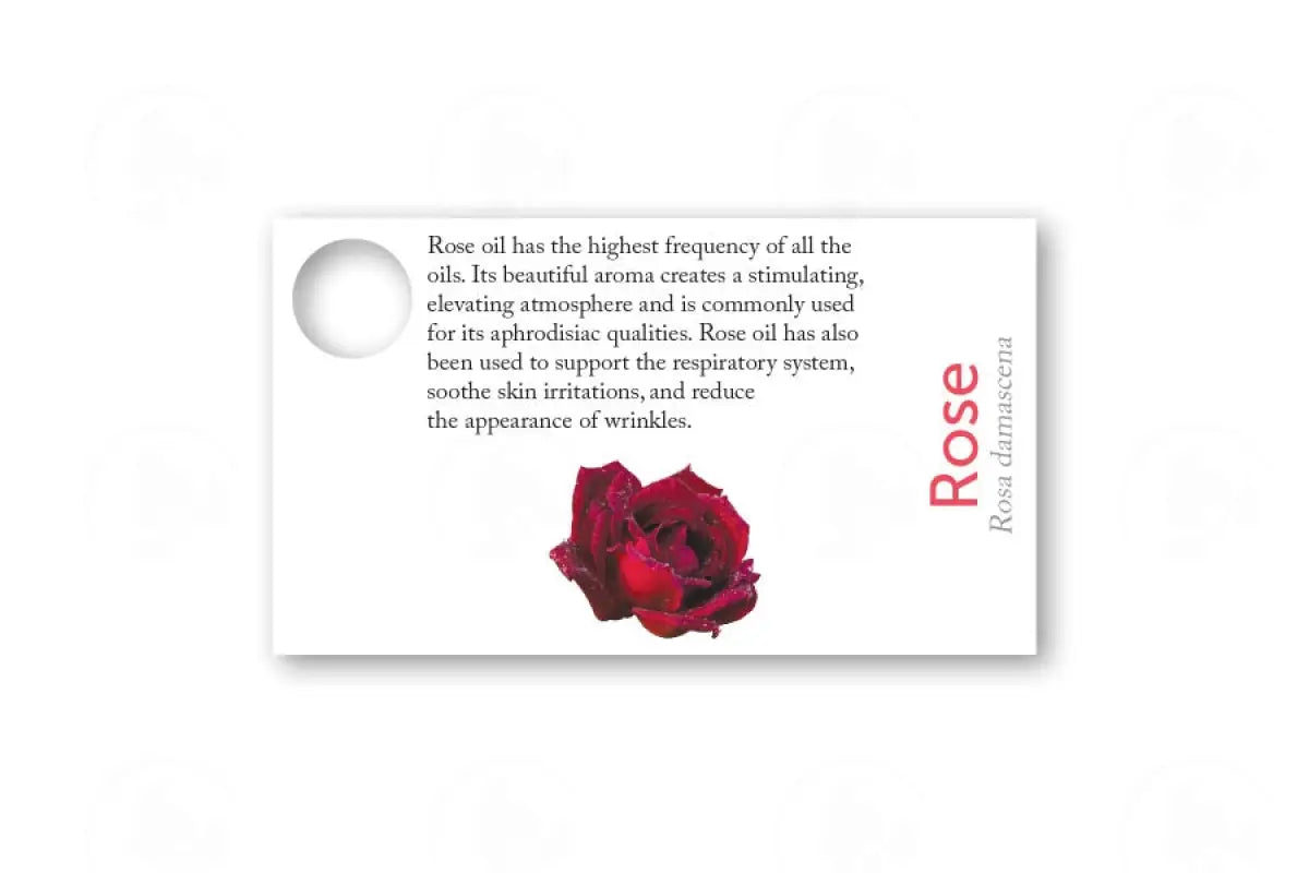 Essential Oil Sample Cards Rose