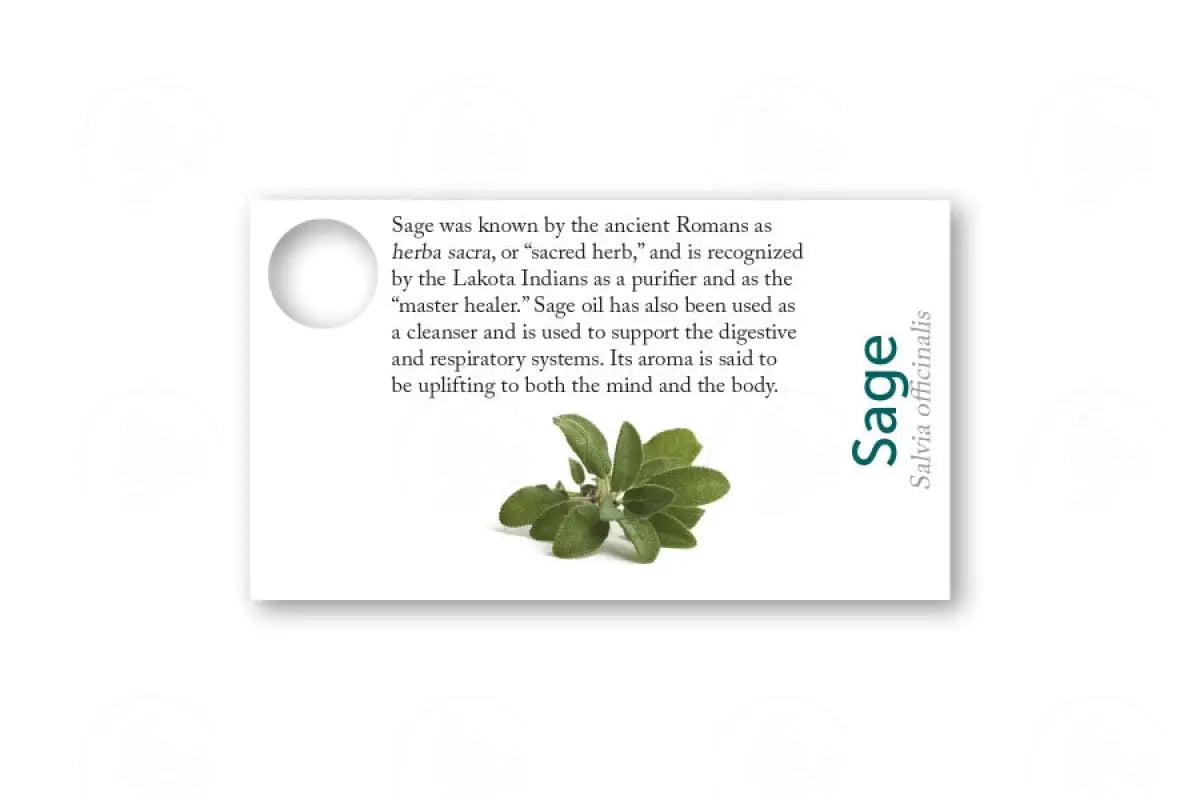 Essential Oil Sample Cards Sage