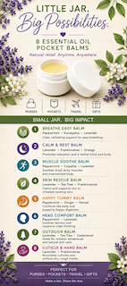 Little Jar, Big Possibilities — Essential Oil Balm Recipe Rack Card (Pack of 10)