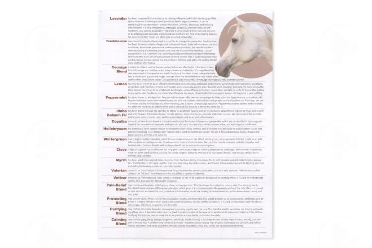 Everyday Essential Oils for Horses Tear Pad (50 Sheets)