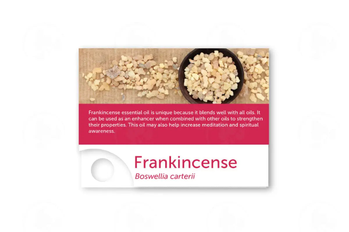 Premium Essential Oil Sample Cards (12 Count) Frankincense