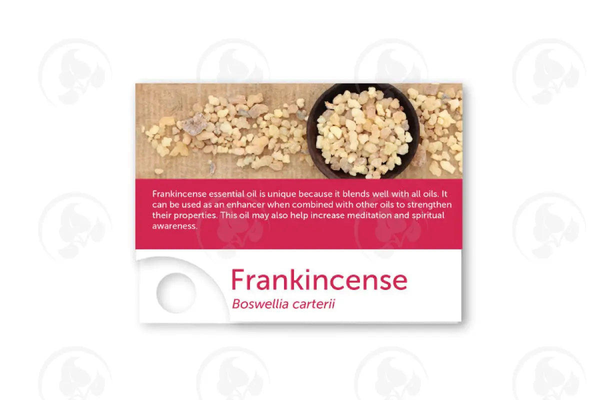 Premium Essential Oil Sample Cards (12 Count) Frankincense