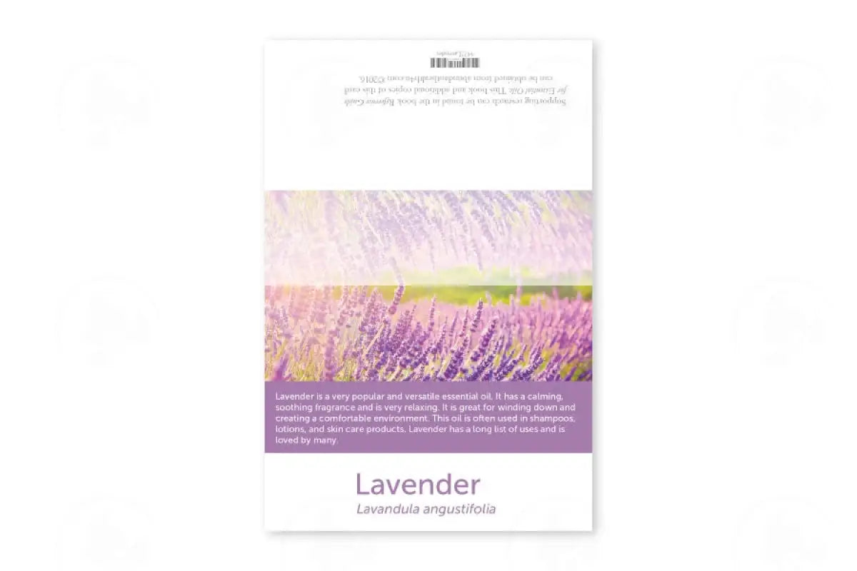 Premium Essential Oil Sample Cards (12 Count) Lavender