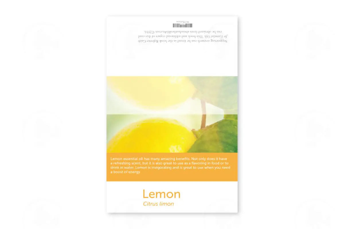 Premium Essential Oil Sample Cards (12 Count) Lemon