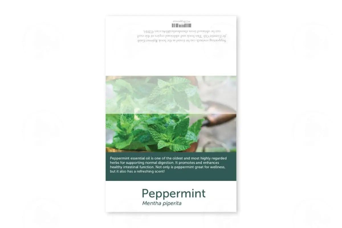 Premium Essential Oil Sample Cards (12 Count) Peppermint