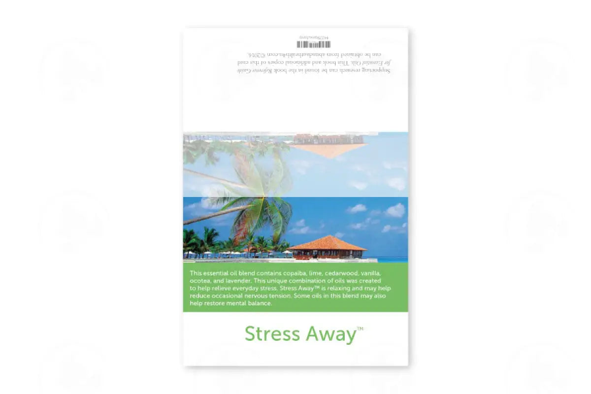 Premium Essential Oil Sample Cards (12 Count) Stress Away