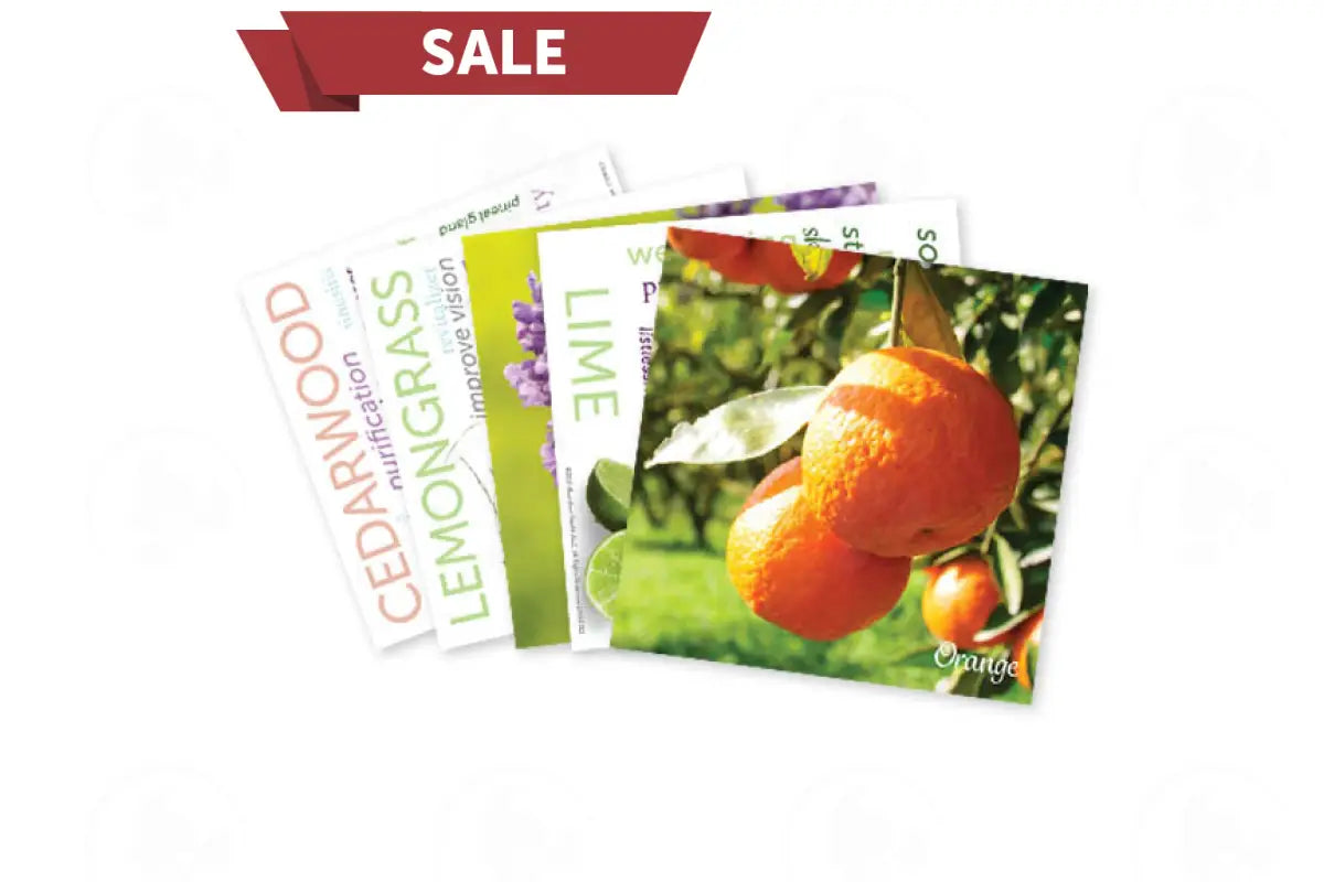 Essential Oil Word Mosaics and Photo Art Cards (Pack of 12)