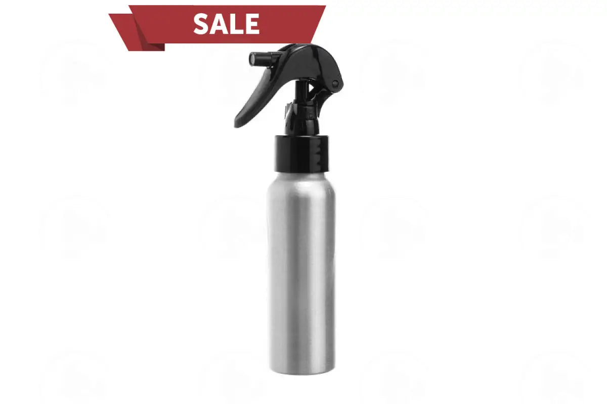 2 Oz. Bottle: Aluminum With Trigger Sprayer Black Top