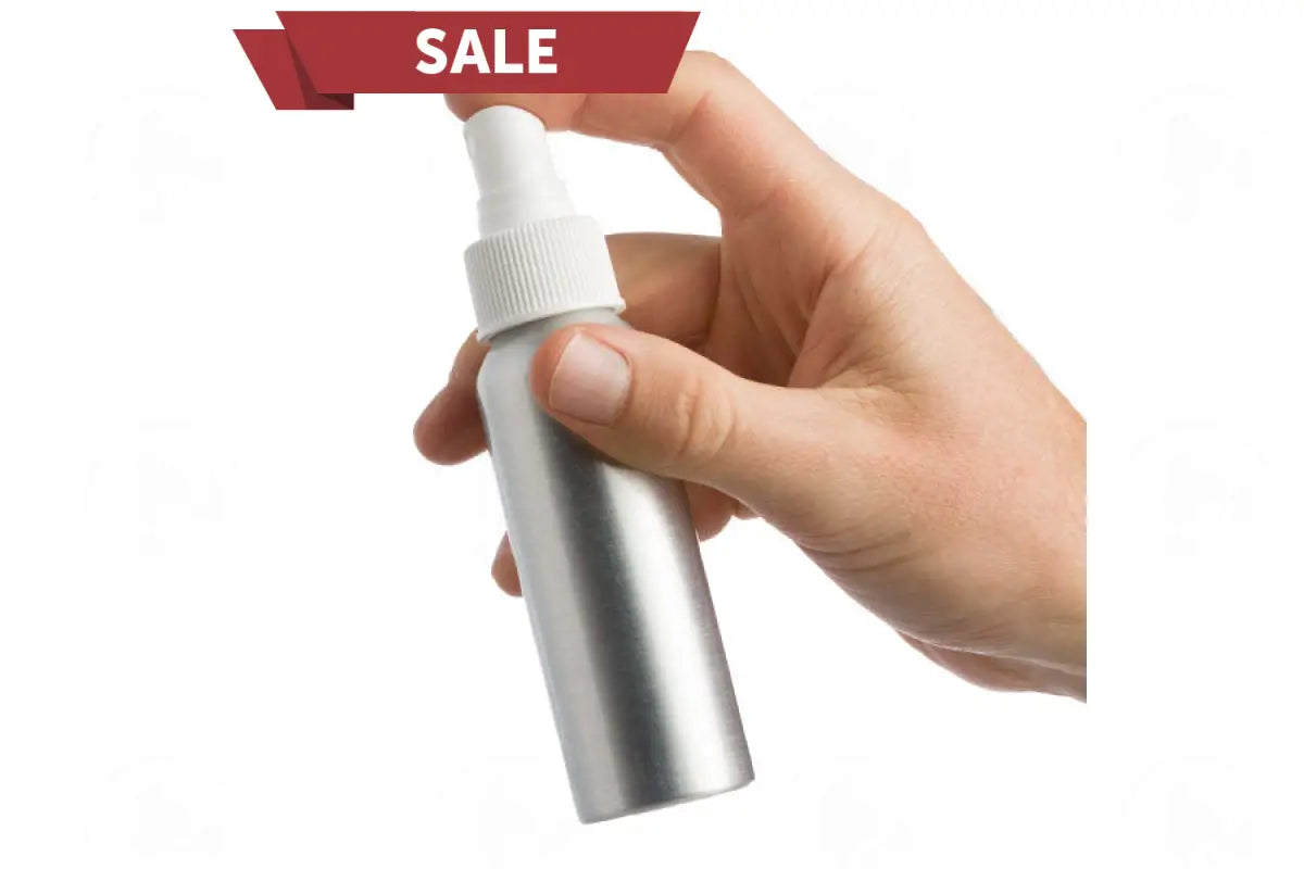 2 Oz. Bottle: Aluminum With Misting Spray Top