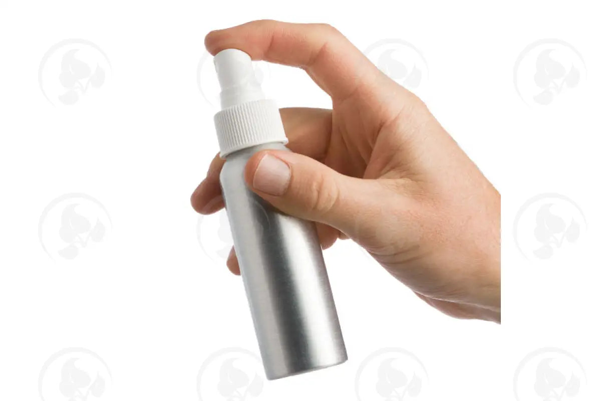 2 Oz. Bottle: Aluminum With Misting Spray Top