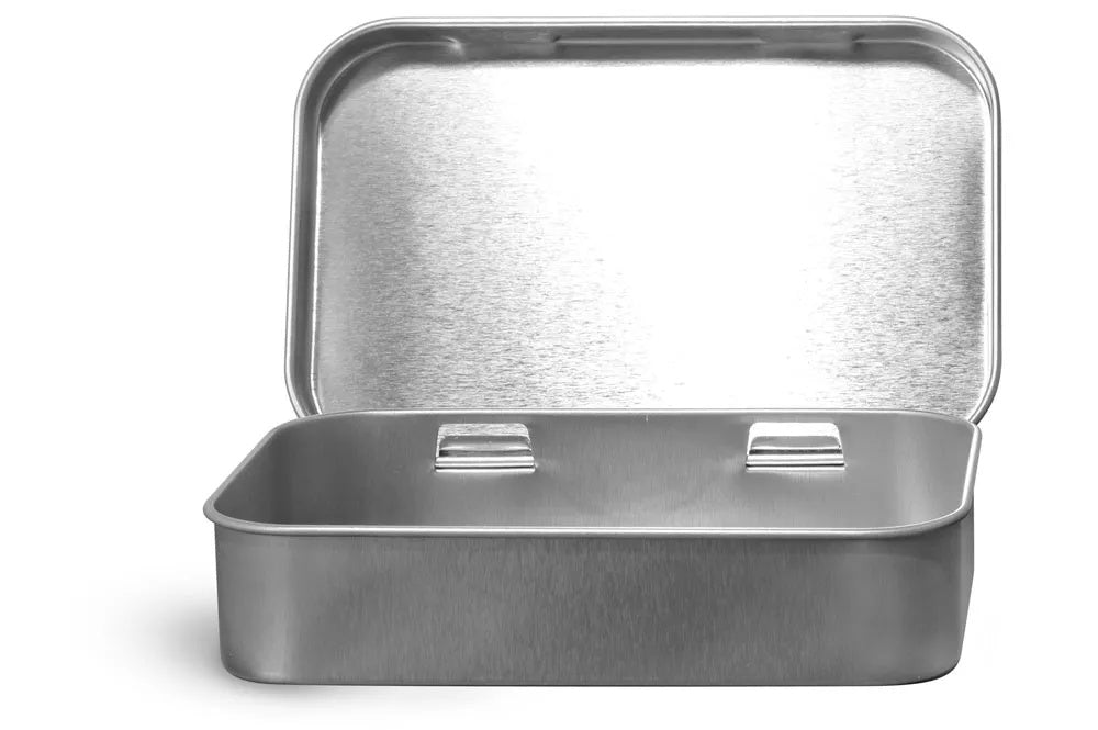 Silver Metal Essential Oil Sample Bottle Storage Tin – Hold eighteen 1/4 Dram Sample Bottles