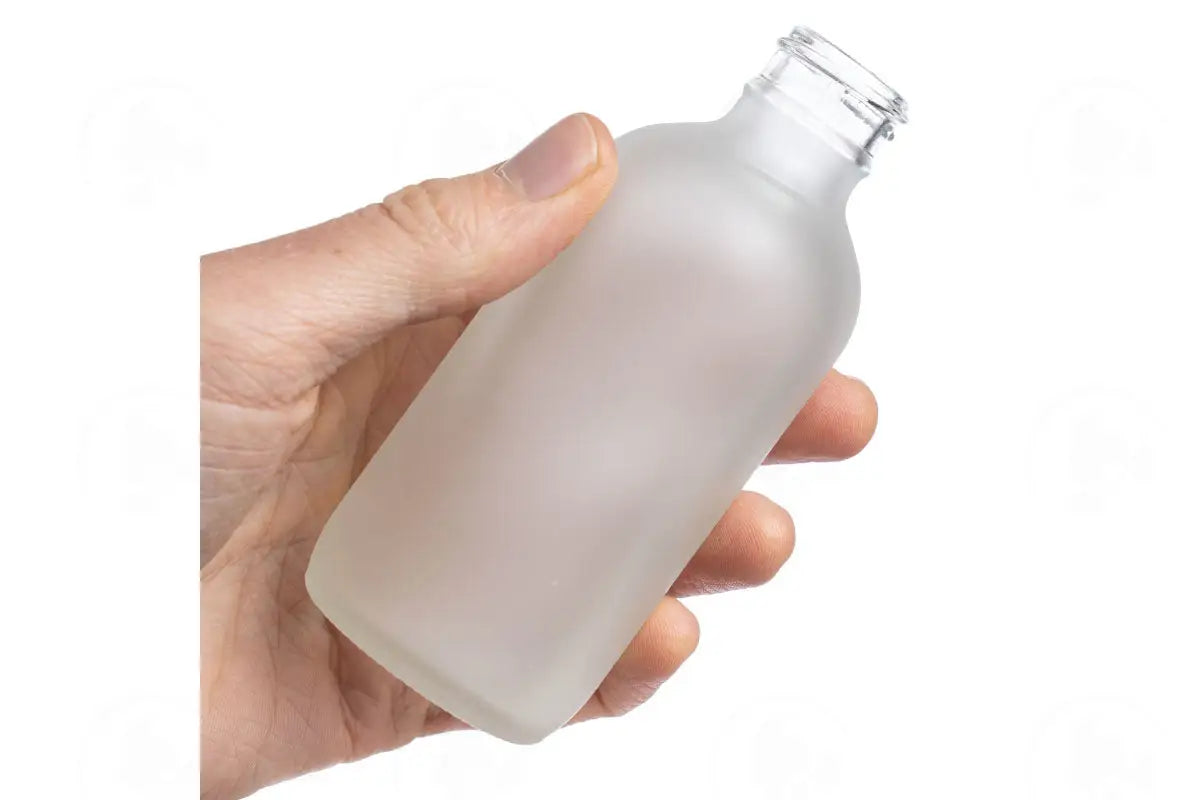 4 Oz. Bottle: Frosted Glass 24-400 Neck Size
