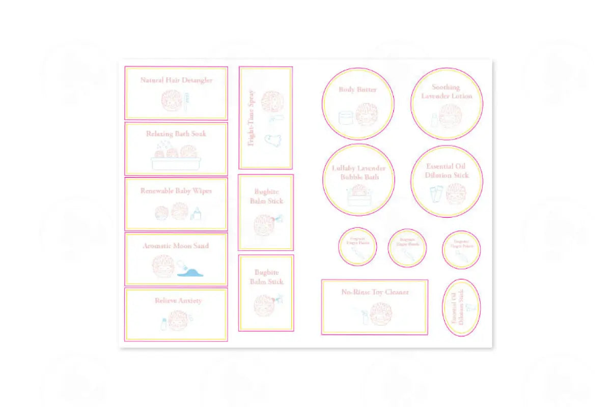 The Essential Child: Recipe Booklet With Labels
