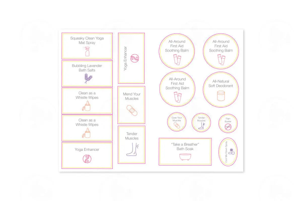 ’Essential Fitness’ Recipe Booklet with Labels