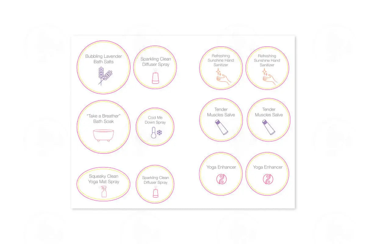 ’Essential Fitness’ Recipe Booklet with Labels