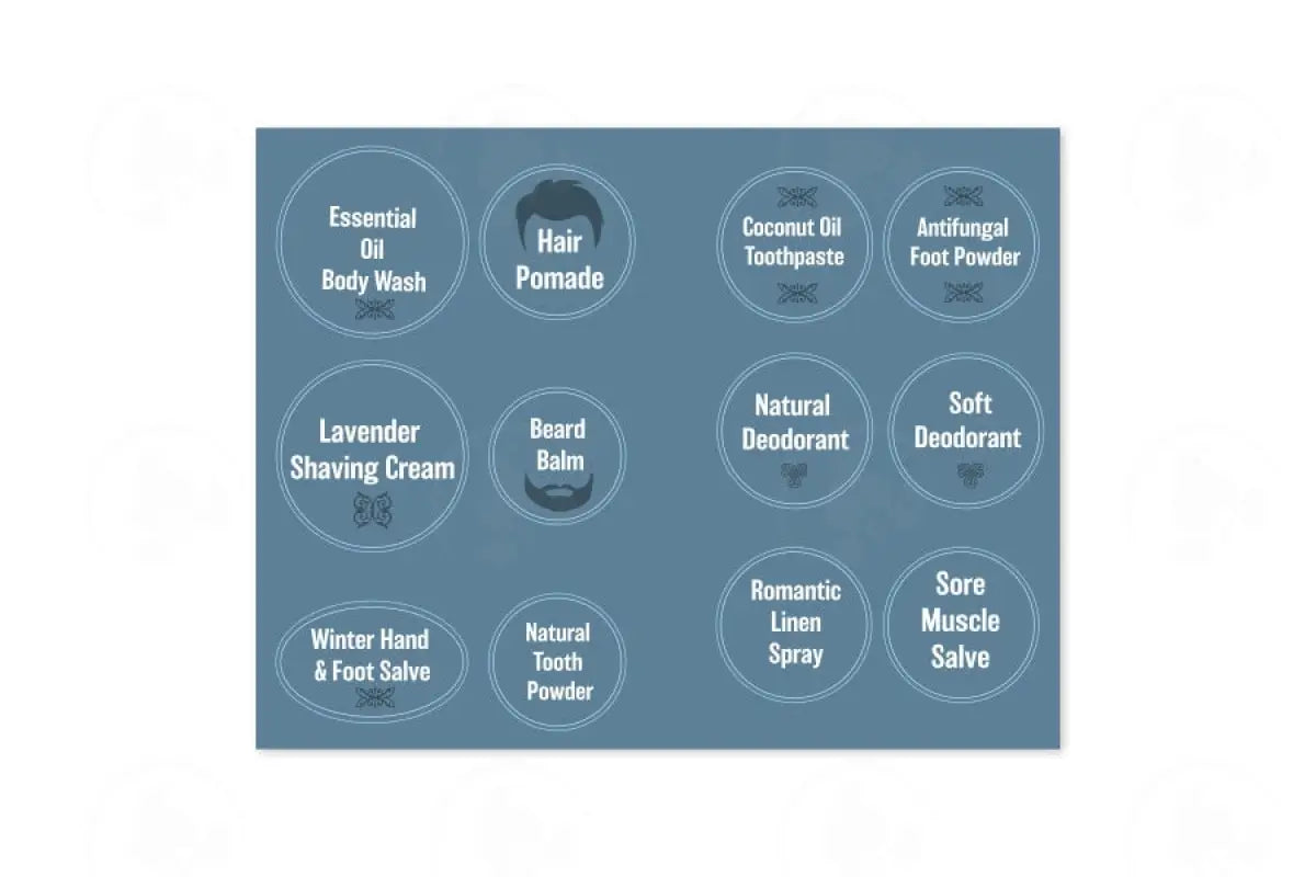 The Essential Man: Recipe Booklet With Labels