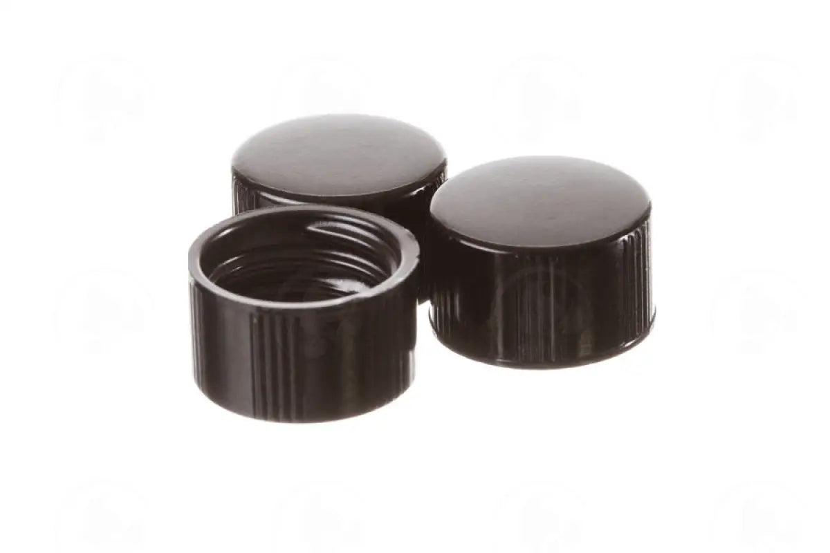Replacement Cap: 1/4 5/8 And 1 Dram Glass Vials (144 Count) Black