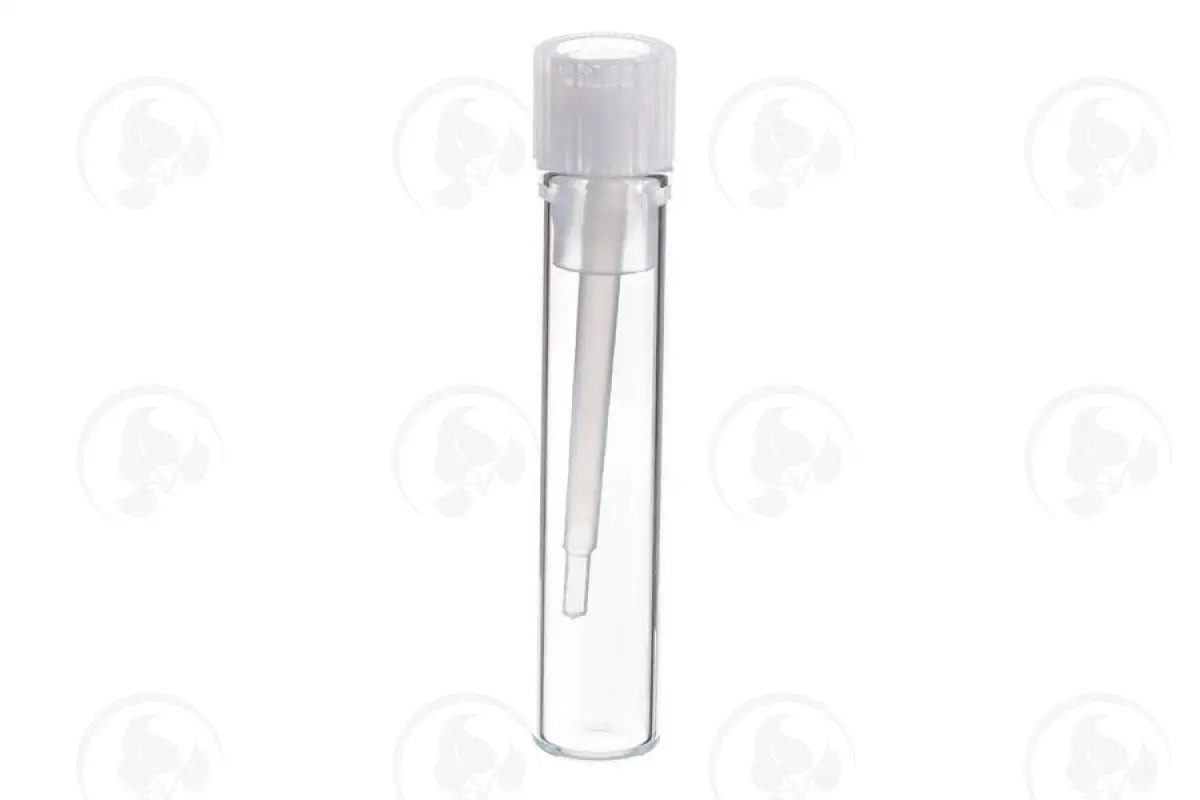 1/6 Dram Sample Vials: Clear Glass And Dabber Caps (12 Count)