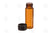 1 Dram Sample Vial: Amber Glass With Orifice Reducer And Black Cap (12 Count)